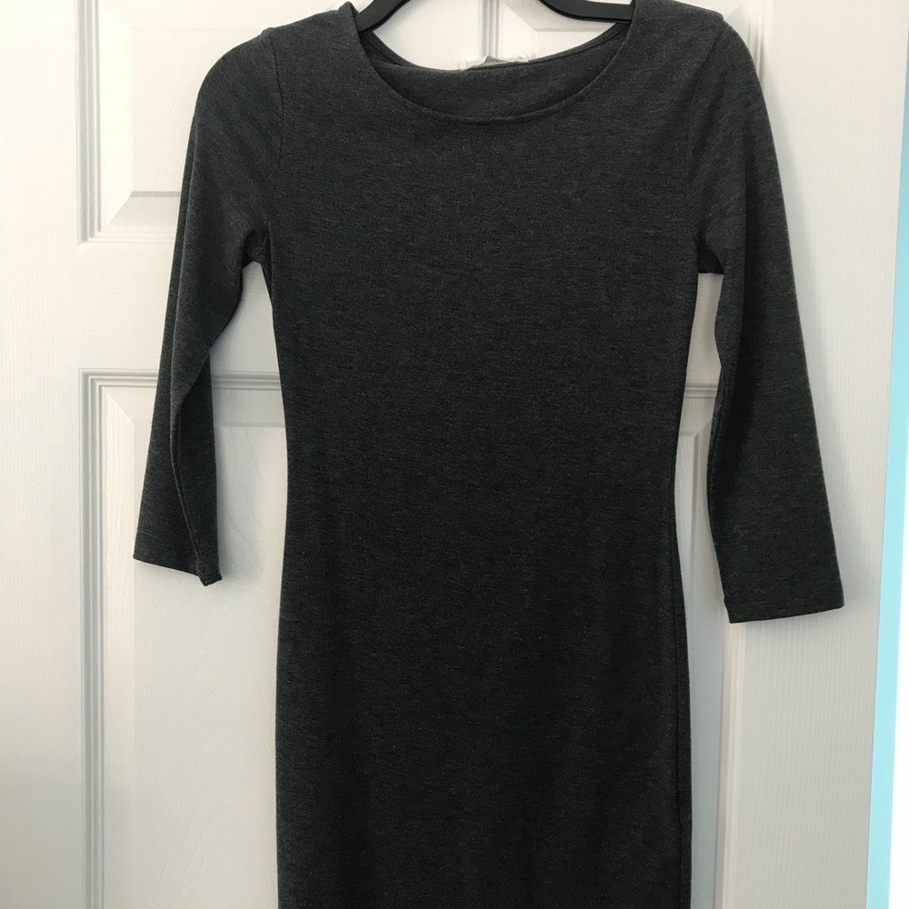Dark Gray Mini Dress